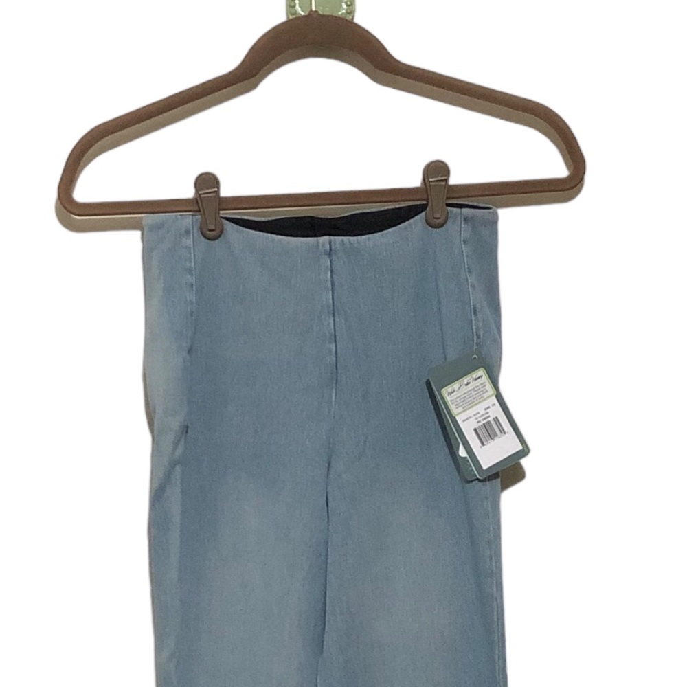Lysse Denim Trouser Pants Shaping Jeans High Rise Waist Flare Light 70s Blue - Picture 6 of 16